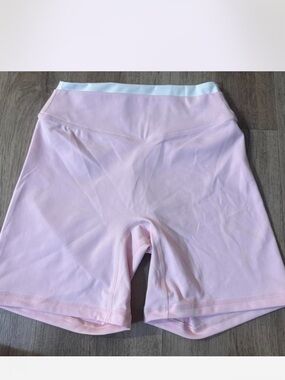 Light Pink High-Waist Sculpt Soft Pink Bike Shorts